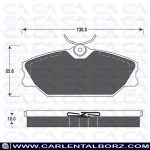 لنت ترمز جلو مگان 1600 وارداتی نتکس NETEX