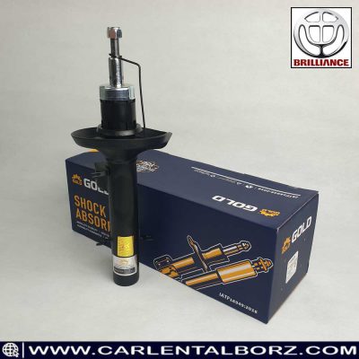 1️⃣ کمک‌فنر جلو برلیانس H330 سمت راست برند Gold در زاویه کنار