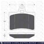 ابعاد لنت ترمز C5 قدیم
