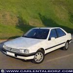 نمای نزدیک لنت ترمز جلو Peugeot 405 GLX مدرن تندیس MODERN