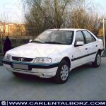 نمای نزدیک لنت ترمز جلو Peugeot 405 SLX مدرن تندیس MODERN