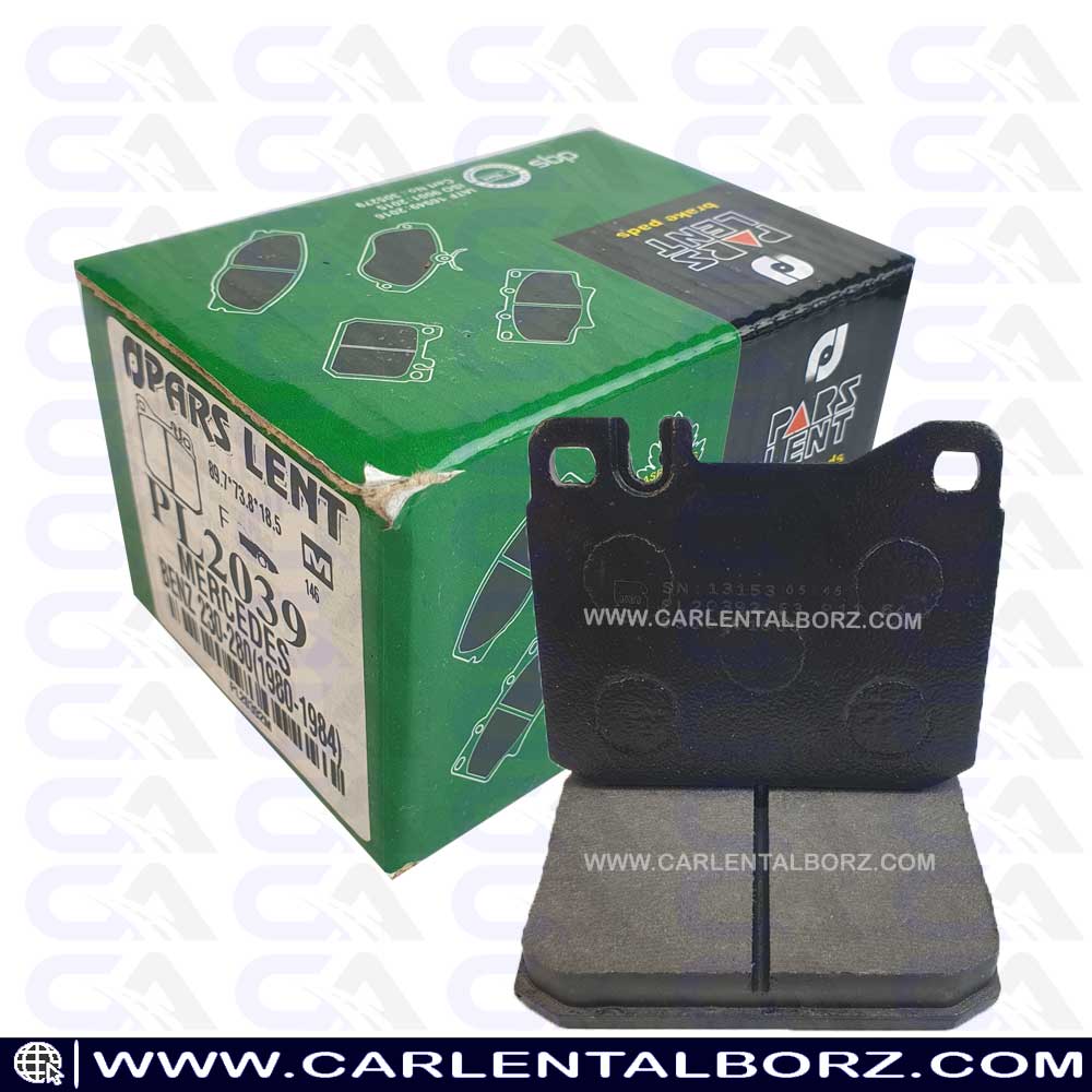 لنت ترمز جلو مرسدس بنز W116 S280 پارس متالیک PARS LENT (1) لنت ترمز جلو مرسدس بنز W116 S280 مدل 1972 تا 1980 پارس متالیک PARS LENT
